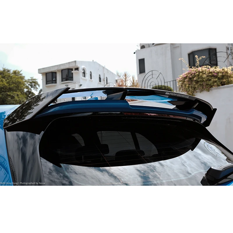 For BMW 1-series F40 M135i 128ti 118D Hatchback Spoiler 2019 To Up Rear Trunk Wing High Quality ABS By Gloss Black Carbon Fiber