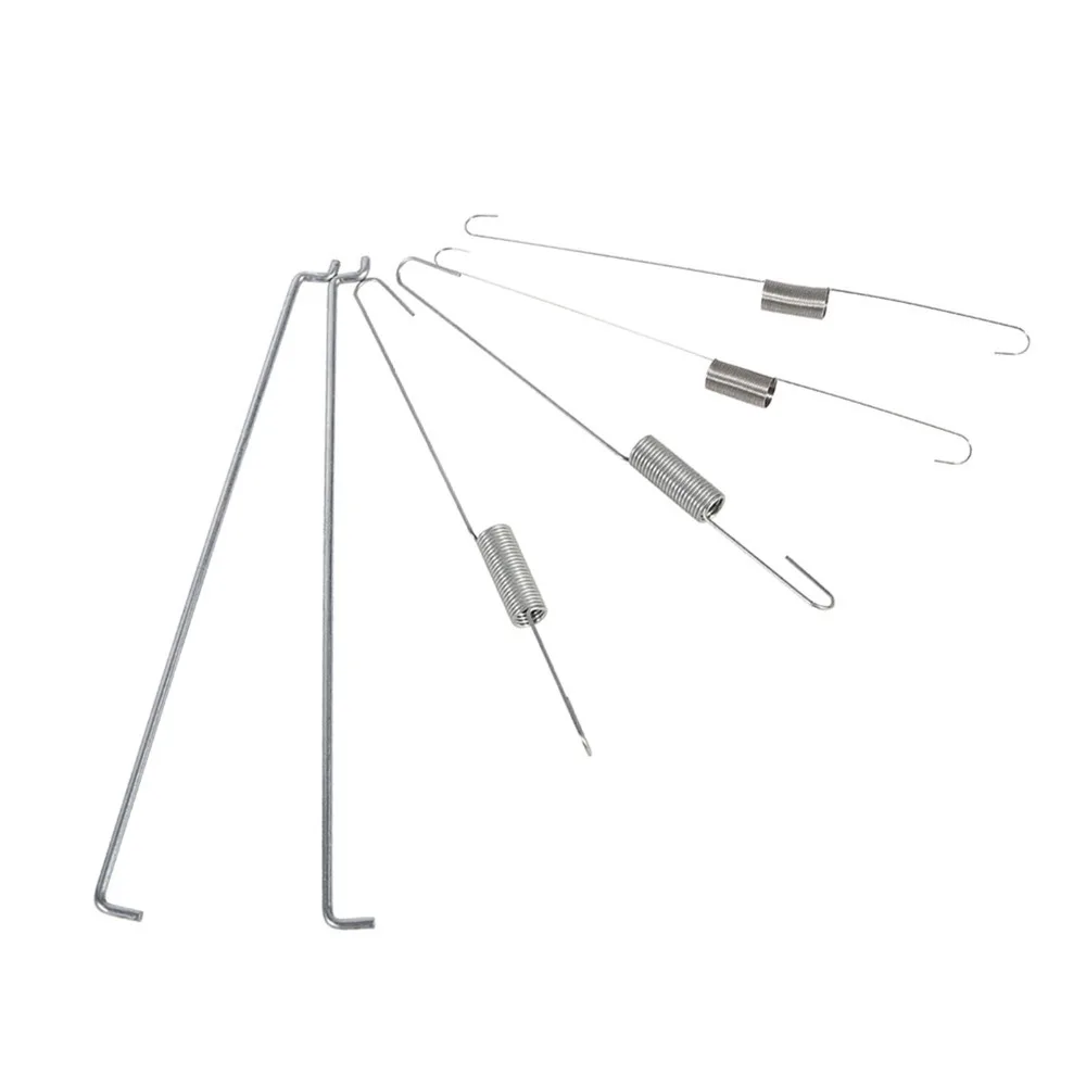 6Pcs Standard Metal Throttle Return Spring Silver Different Sizes Governor Link Rod Governor Rod Spring Generator Use