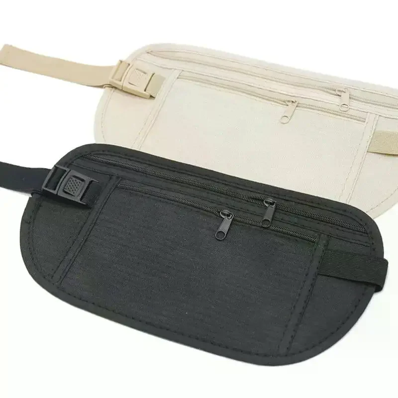 Outdoor Waist Packs Pouch For Passport Hidden Belt Coin Purse Casual Sports Waist Bag Suitable For Running Hiking Cycling