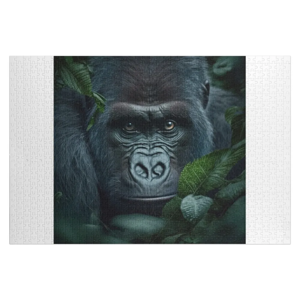 

Mountain Gorilla Wild Gorilla Eyes Jigsaw Puzzle Custom With Photo Personalized Toys Custom Name Child Toy Puzzle