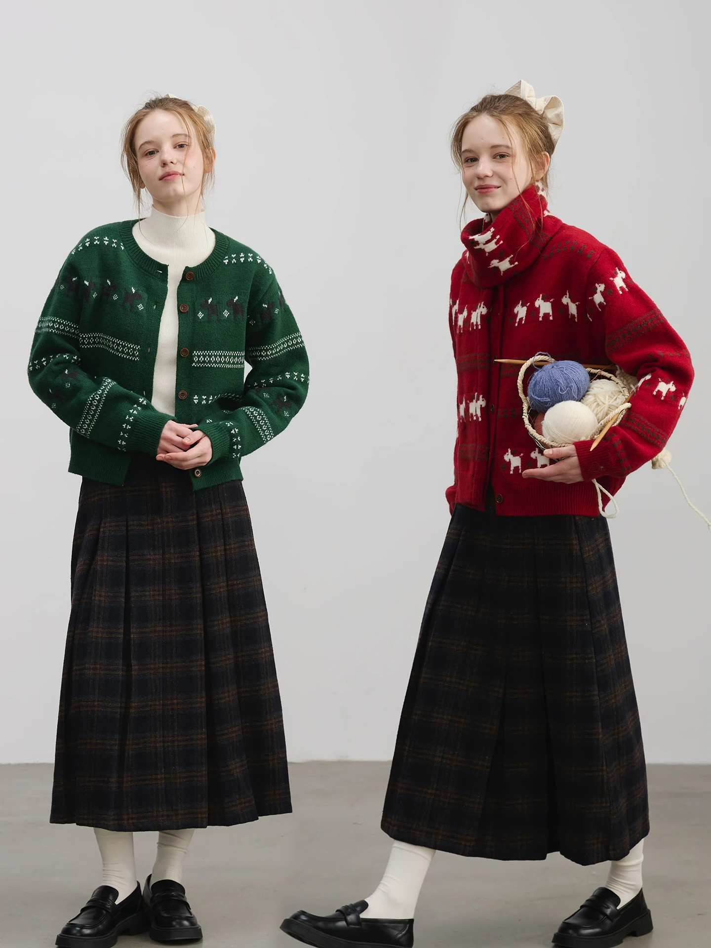 

Вязаный кардиган Willbewell Winter Love S Cisas в винтажном стиле с шарфом, двухцветный, свободного кроя, с длинными рукавами