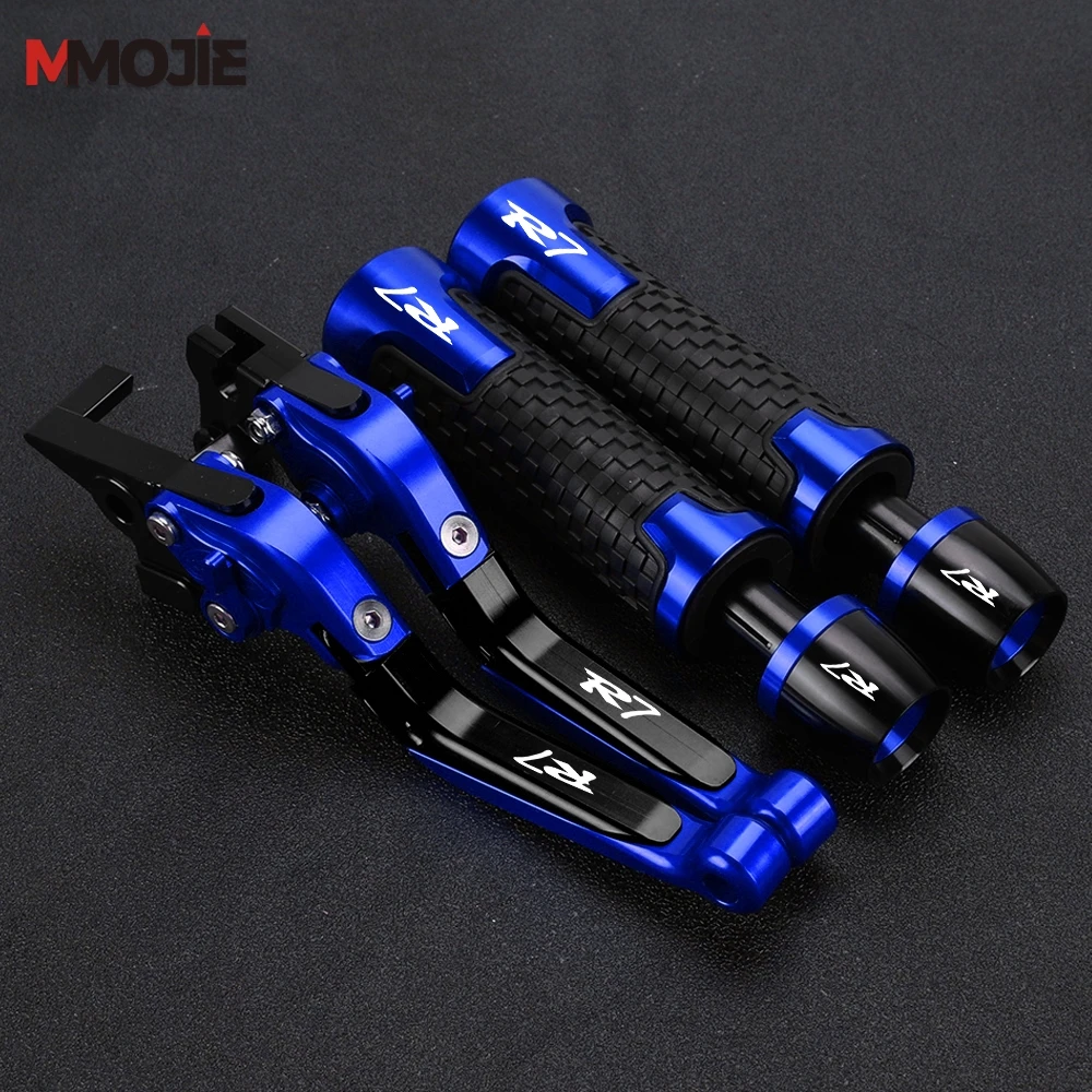 

Motorcycle For Yamaha YZF-R7 YZFR7 YZF R7 2021 2022-2024 Foldable Brake Clutch Levers 7/8'' 22mm Handlebar Handle Grips Ends