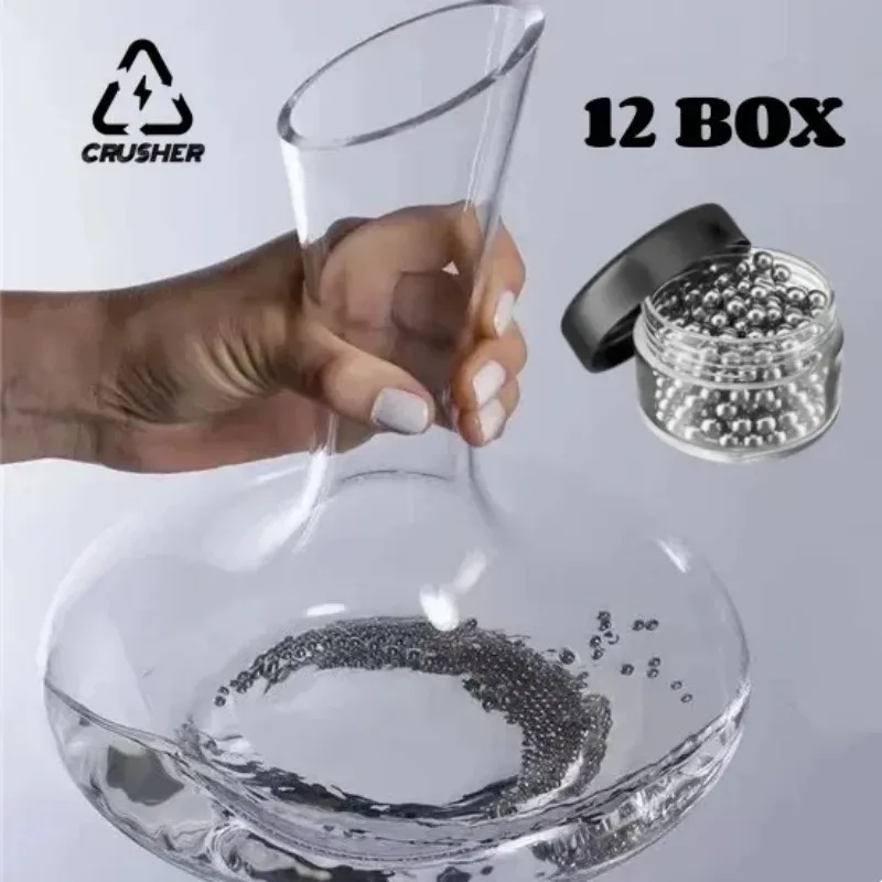 CRUSHER 12 Box 200pcs 304 Stainless Hookah Shisha Bottle Cleaning Steel Balls for Wine Tea Stains Bottle Cleaner Tool