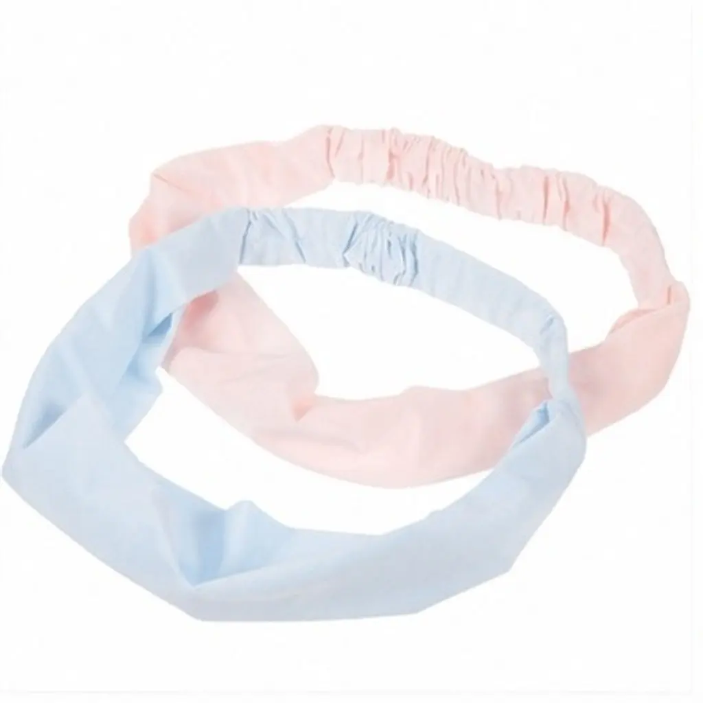 2Pcs Ice Headbands for Women Skin-Friendly Breathable High Elasticity Sweat Wicking Headbands for Training Gym Yoga