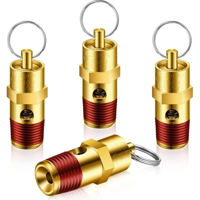 A72P Brass Safety Valve 4 Pcs 1/4