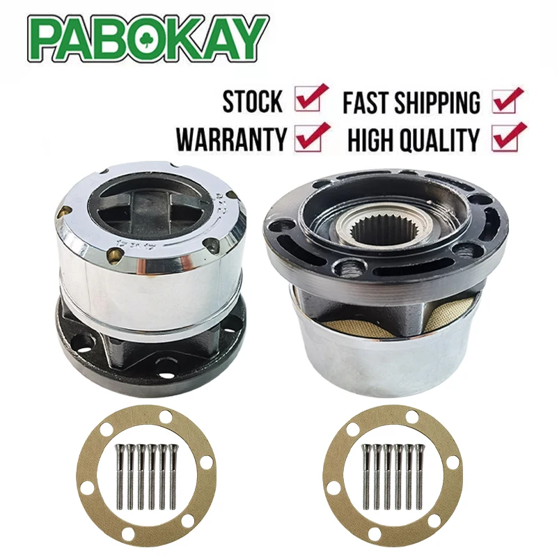 2 pieces x For SSANGYONG Korando II Musso SUV Rexton TD Pick Up Free wheel Locking hubs B035 AVM450