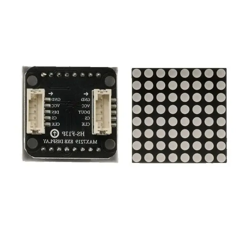 8X8LED -dot matrix display module MAX7219 microcontroller control driver ph2.0 interface development board accessories
