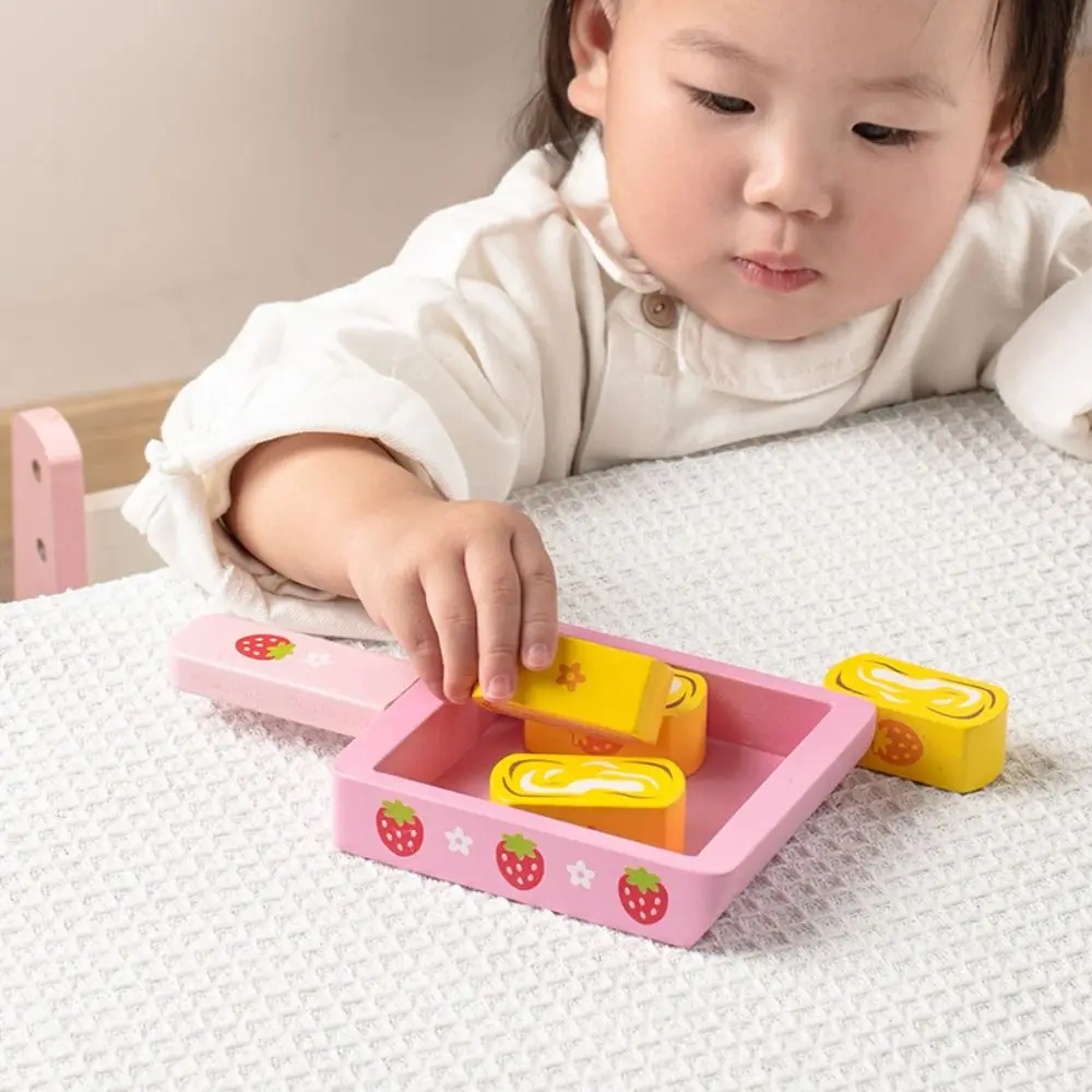 Wooden Simulation Food Toys Play House Cooking Role Play Tteokbokki Model Toys Cognitive Exquisite Kitchen Pretend Toy