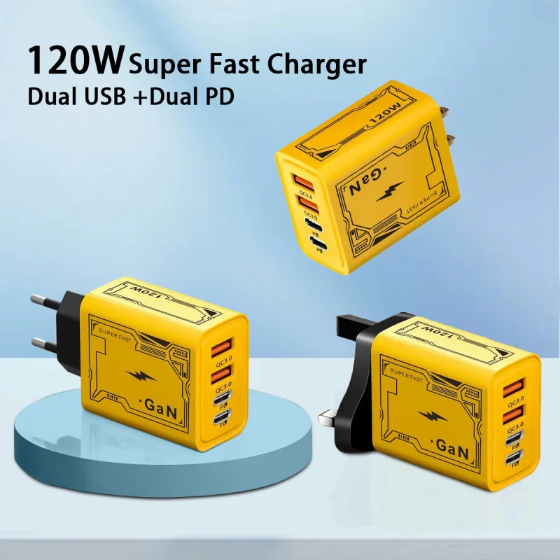 

4-Port USB Phone Fast F7 Fast 3.0 PD Type-C Fast Portable Fast Charging