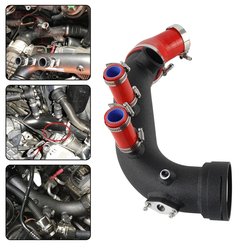 Cooling Kit Intake Turbo Charge Pipe fit For BMW 1-Series N54 E82 E88 08-10 BMW 3-Series N54 E90 E91 06-13 3.0L Red/Blue/Black