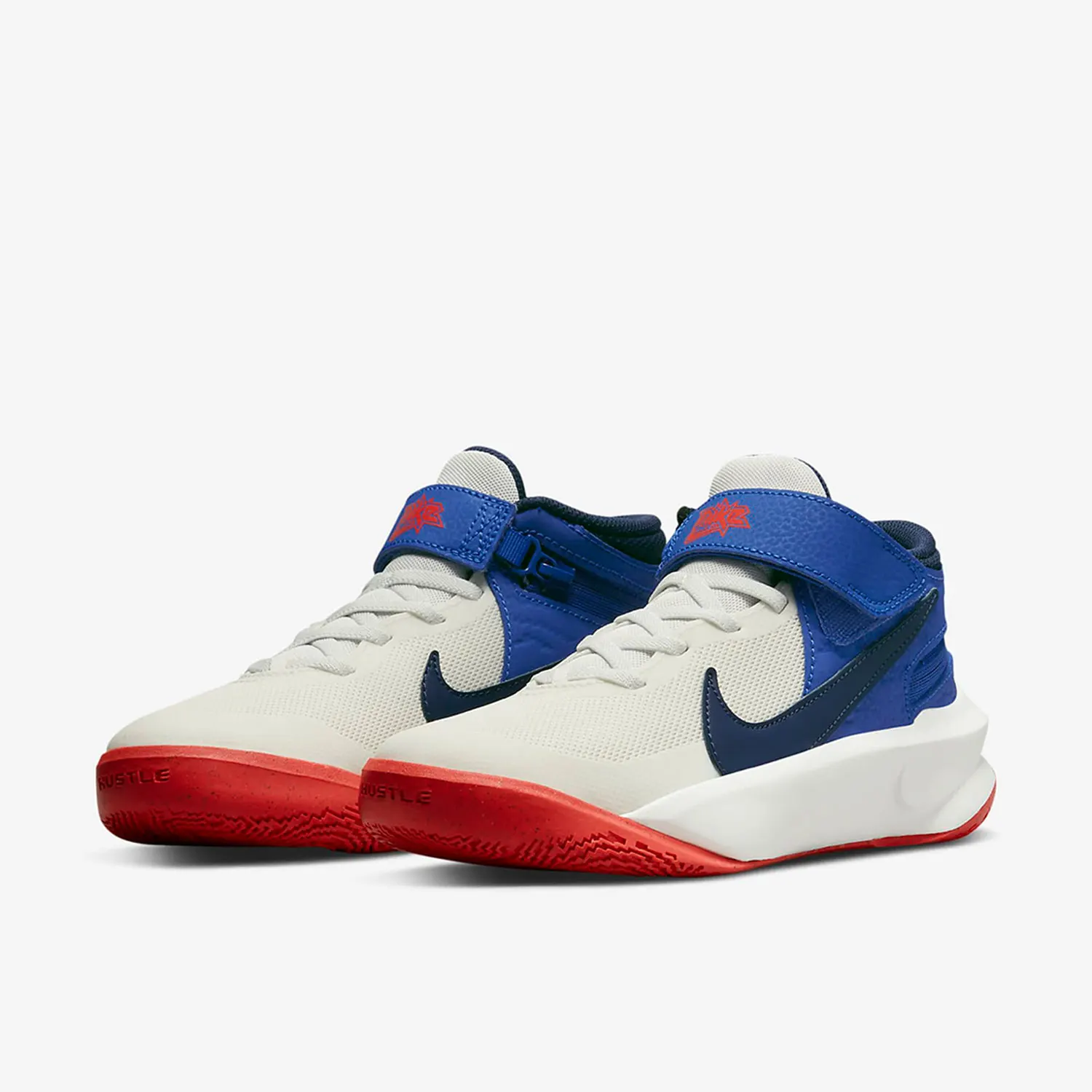 Nike genuine (GS) scarpe da basket sportive in velcro ammortizzanti per donna e bambino DD7303-103