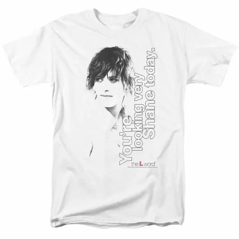 Camiseta Masculina Licenciada da Série de TV Clássica "The L Word Looking Shane Today" Branca