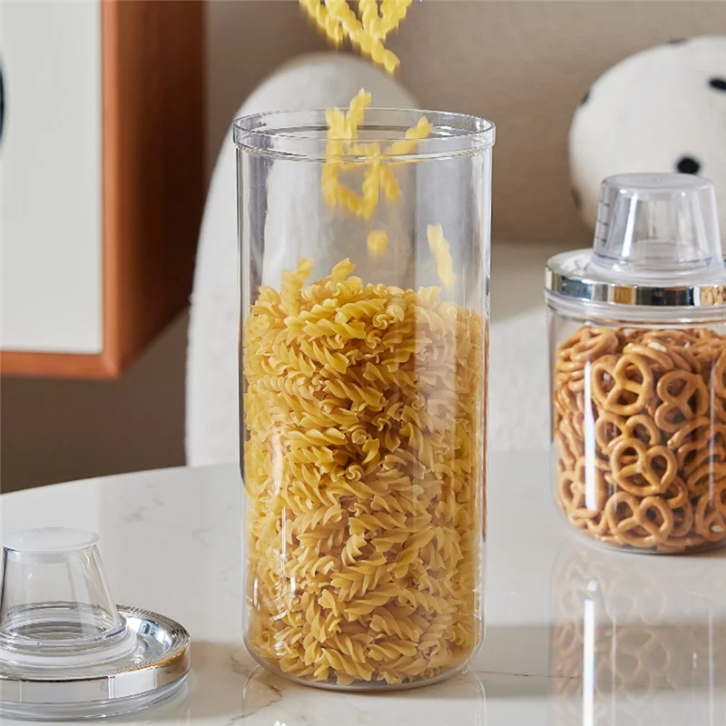 

【People Favorite】Kitchen Storage Jars Household Food Grade Insect And Moisture-Proof Sealed Jars With Lids Large Capacity Rice B
