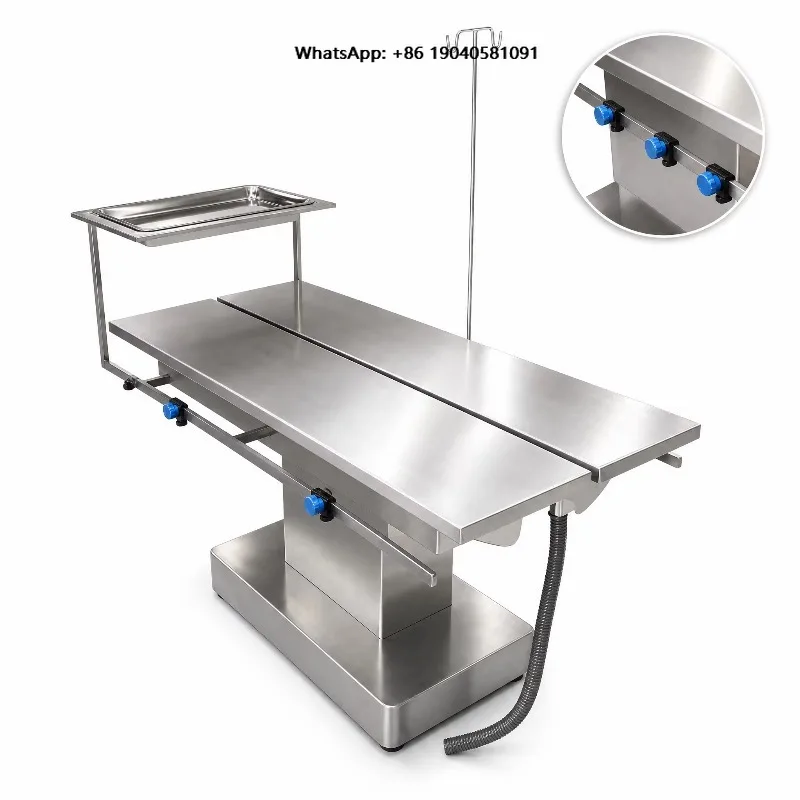 Factory Direct Professional Electric Adjustable V-Shaped Veterinary Operating Table Stainless Steel Dog Surgery Table for