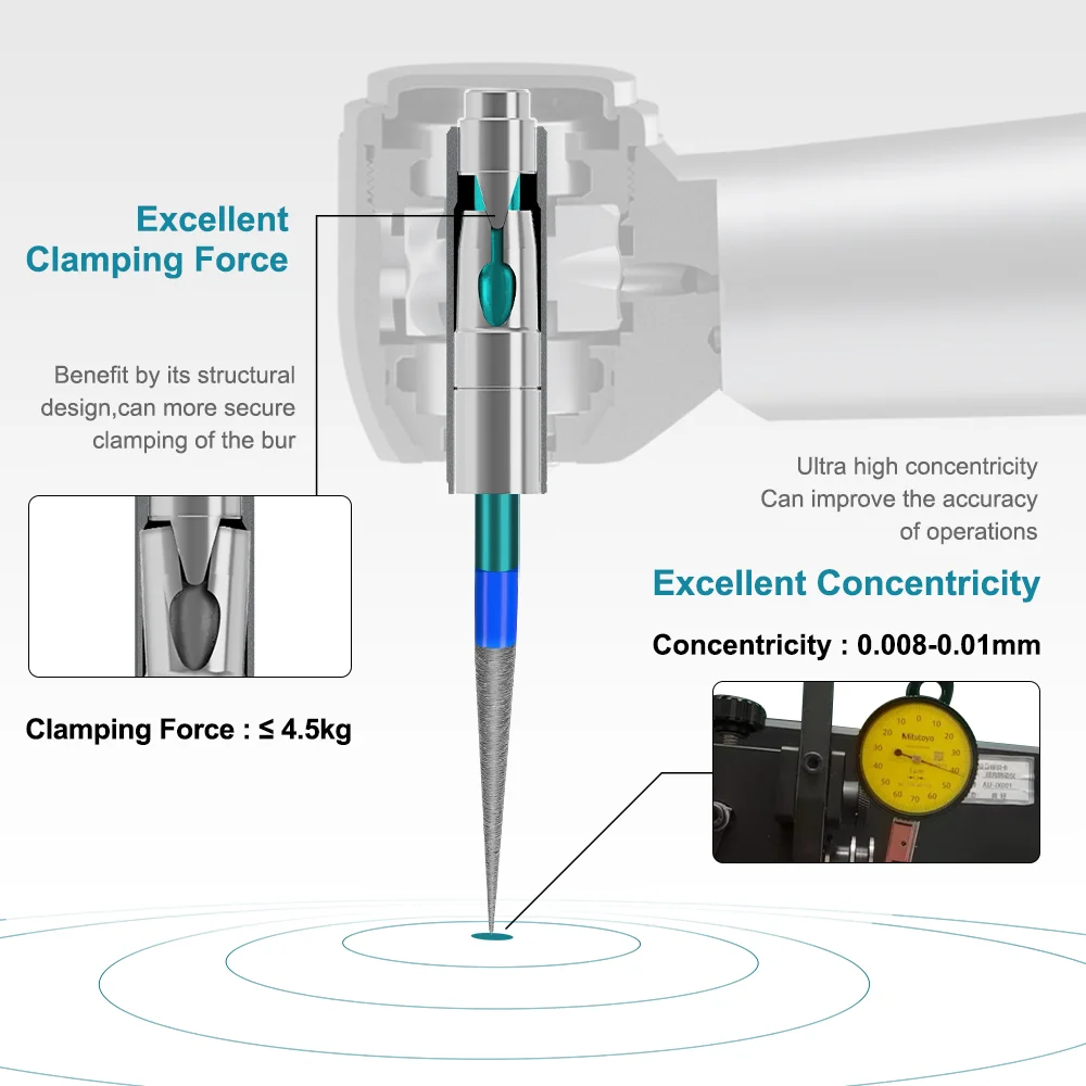 Anpassbare KV Push-Taste Welle Rotor Teile Für Dental High Speed Air Turbine Handstück AI-S-KV