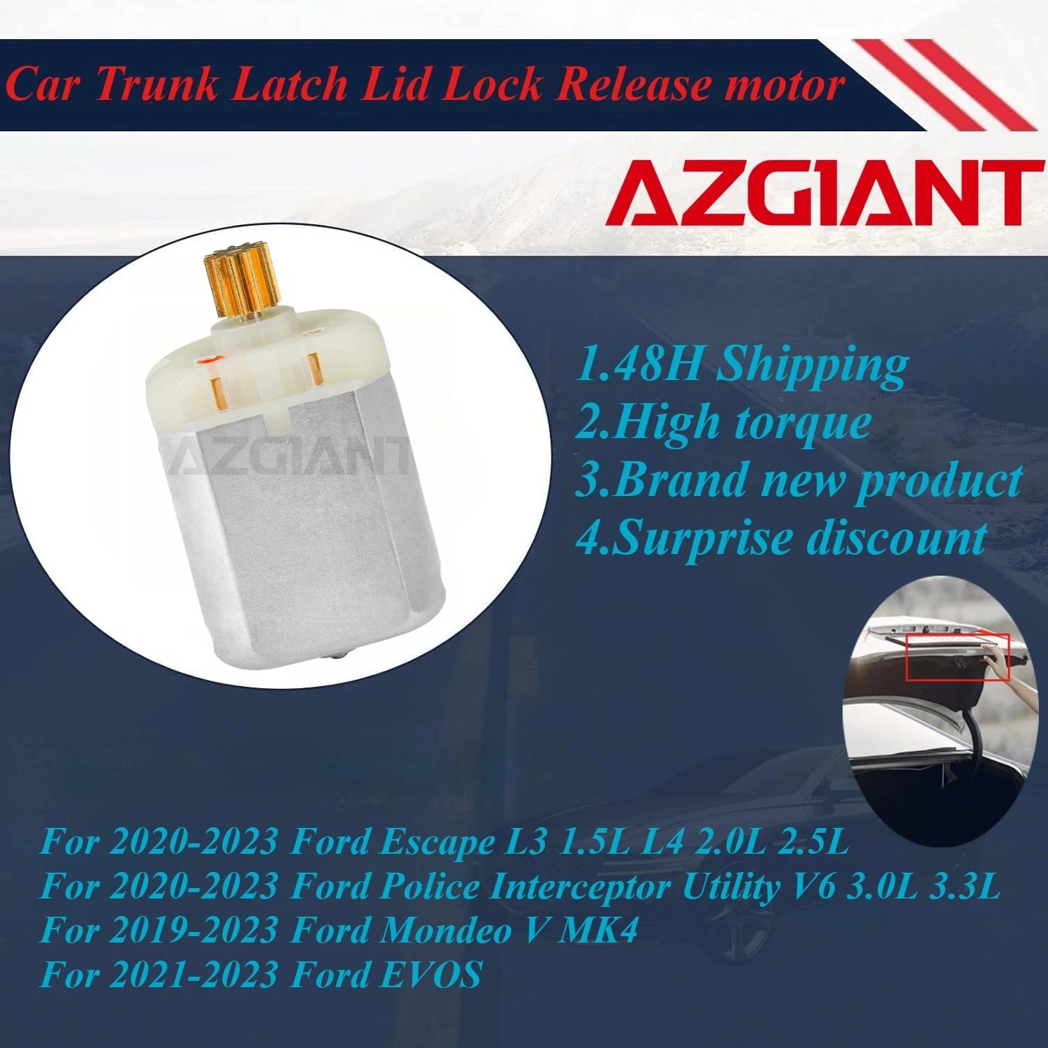 

Azgiant Car Rear Trunk Hatch Lock Actuator motor for 2020-2023 Ford Escape L3 1.5L L4 2.0L 2.5L/Mondeo V MK4 2019-2023 new parts
