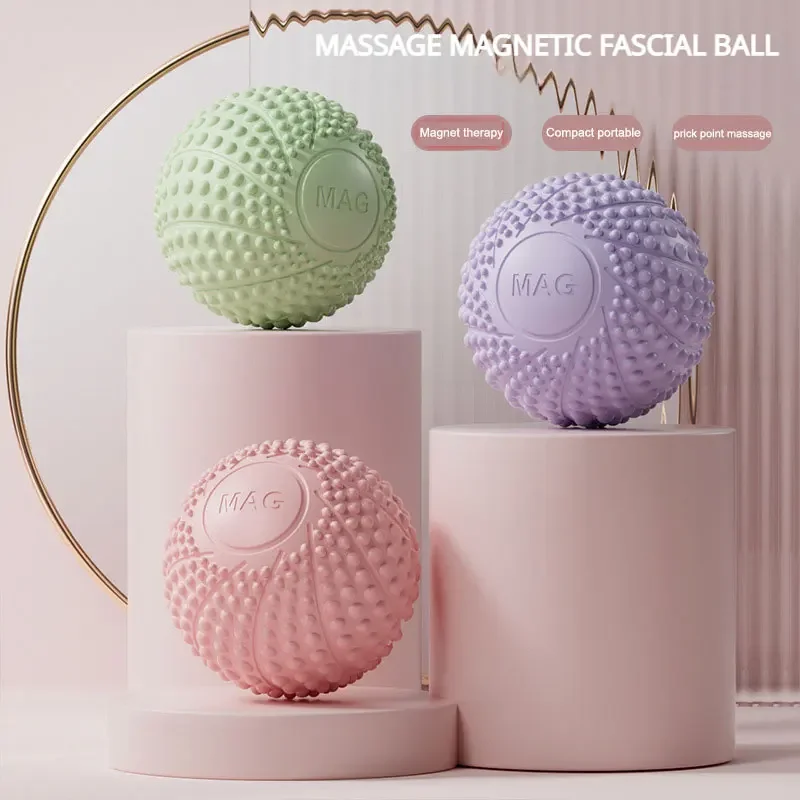 

Fascial Ball Foot Massage Ball Yoga Muscle Relaxation Hedgehog Magnetic Fitness Arch Peanut Pilates Ball Home Gym Equipment Abs