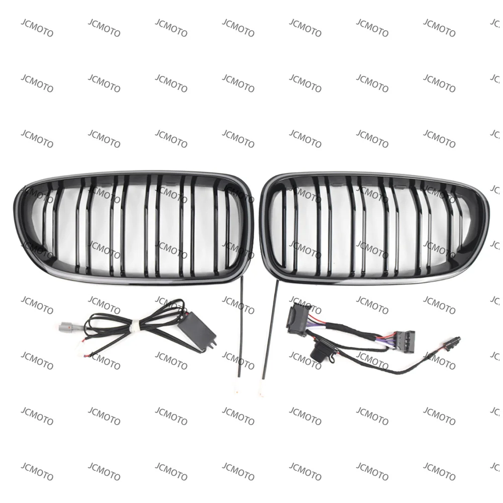 Not For F07 Not For Models with Night Vision Front Kidney Grille Grill With Light Strip For BMW 5 Series F10 F11 2010-2016