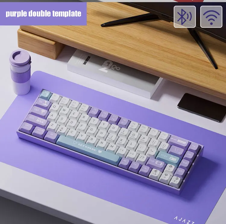 AJAZZ AK680 Mechanical Keyboard Gaming Wired Compact Laptop Tea Or