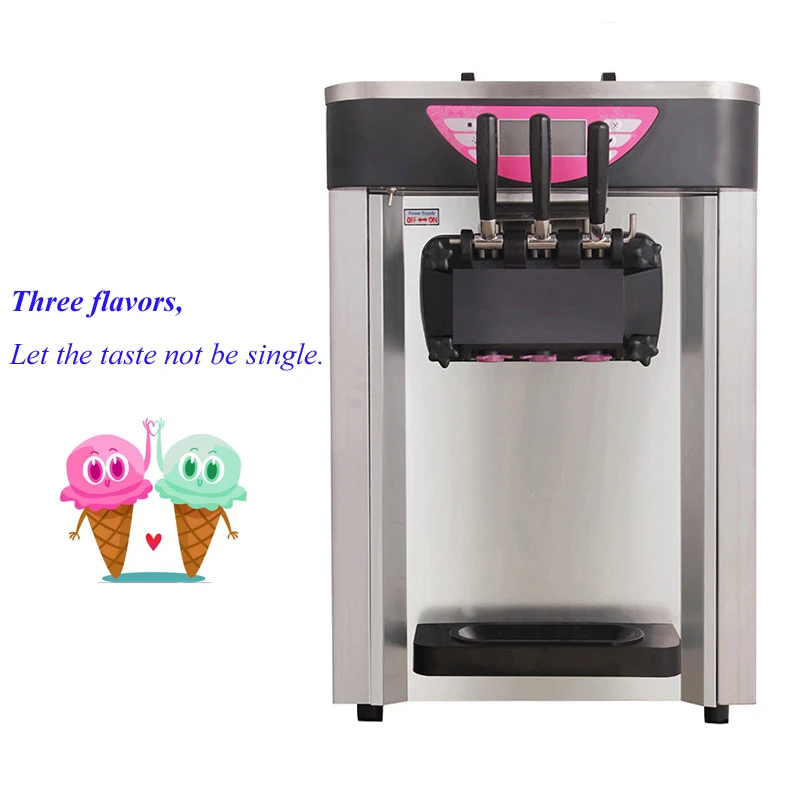 Коммерческая машина для изготовления мягкого мороженого, машина для мороженого из нержавеющей стали, настольная машина для йогуртового мороженого