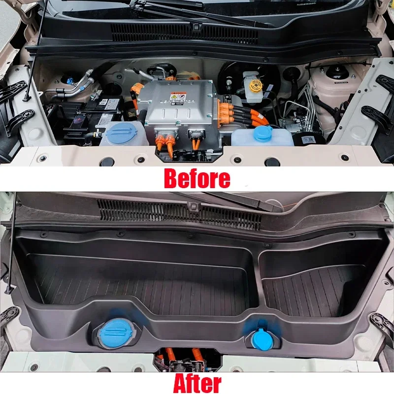 Car Front/Rear Trunk Storage Box For Leapmotor T03 2024 2025 2026 Engine Hood Protection Styling Accessories Body Kit Tuning