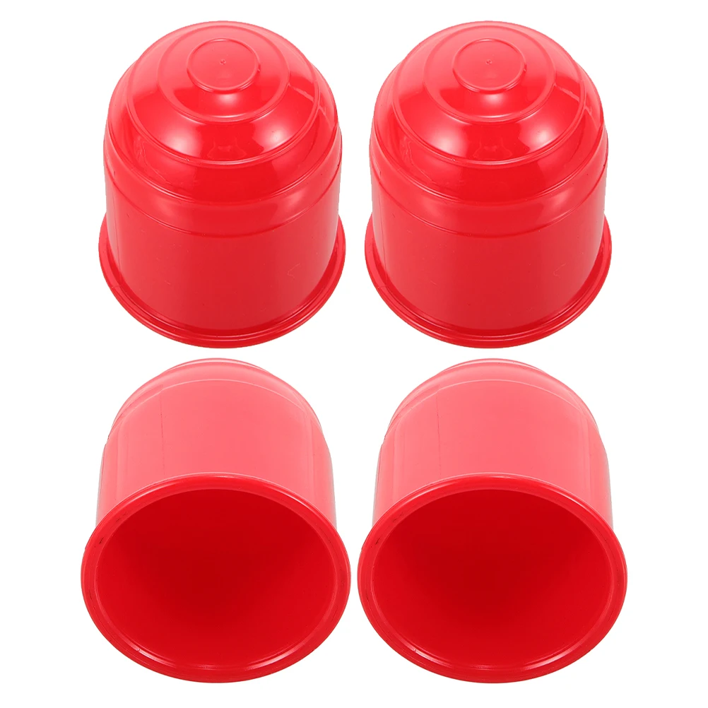 

4Pcs Universal Trailer Hitch Ball Covers Heavy Duty Plastic Protection Cap for Towing Trailer Rv Vehicle Quick Install No Tools