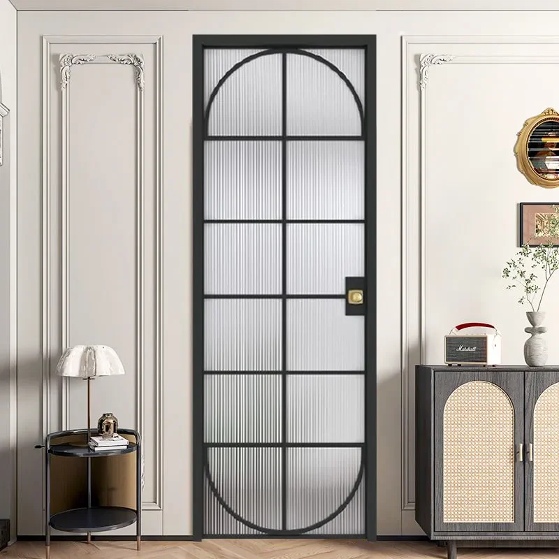 Light Luxury Titanium Magnesium Aluminum Alloy Door with Changhong Tempered Glass Modern Space Aesthetics New Experience