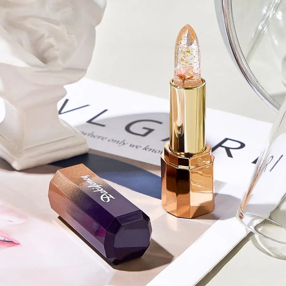Rossetto idratante che cambia colore con temperatura, impermeabile, nutriente, luccicante, labbra in gelatina, lucentezza, idratazione, tazza antiaderente