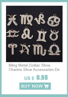 1Pcs Crown Alphabet A-Z Letters Metal 3D Shoe Charms Garden Shoes Accessories Decoration Fit Kids Girls Women Gift