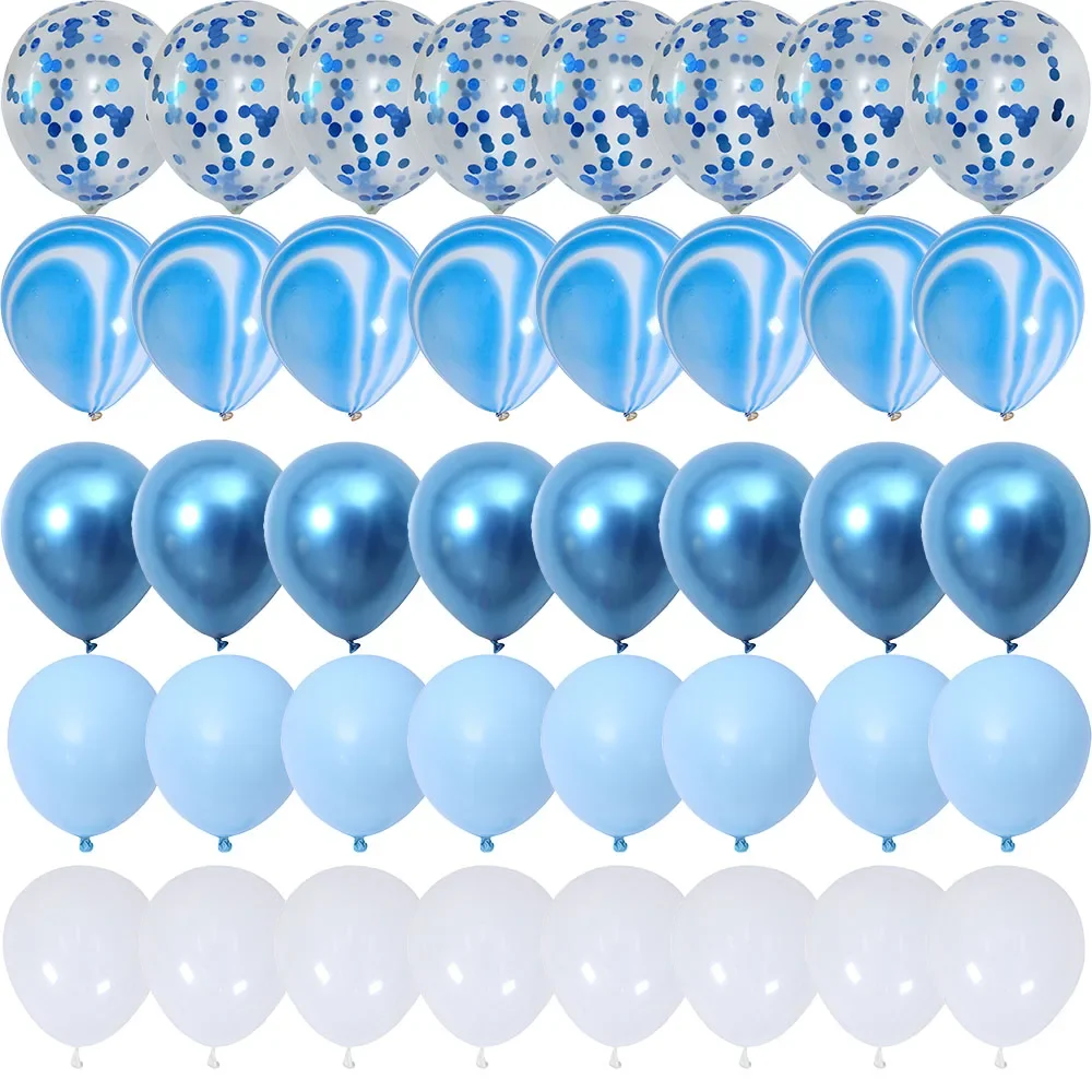 40Pcs Blue Balloon …