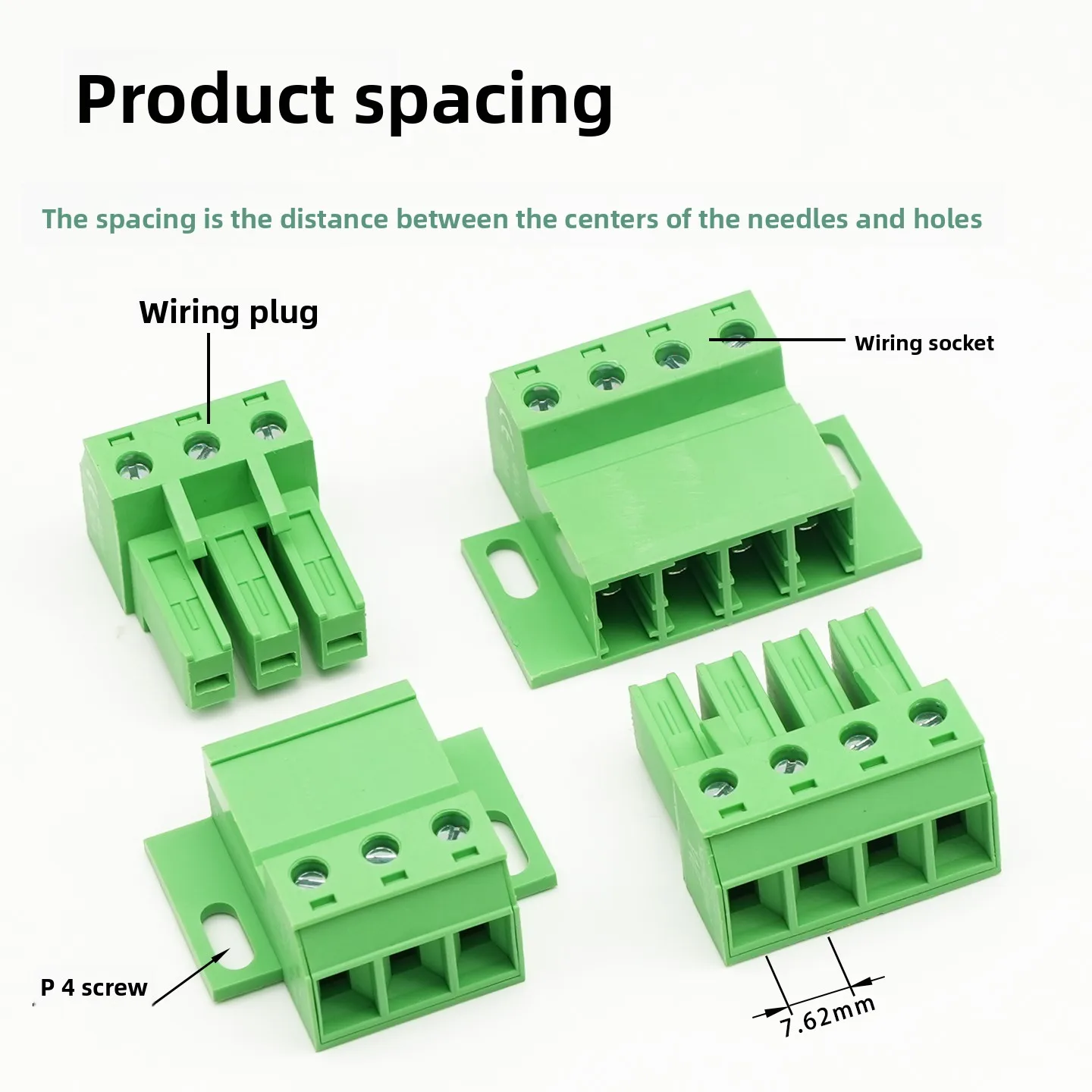 

2EDGSKP-7.62MM lock plate fixed high current 32A plug-in terminal solder-free butt 2EDGRKC