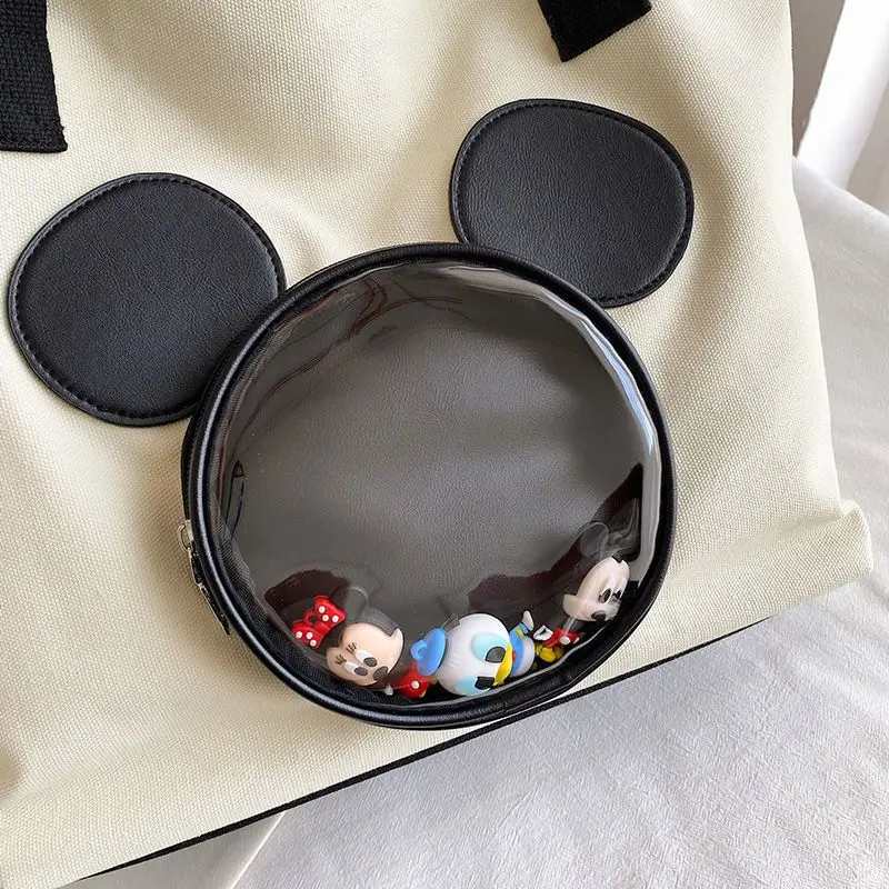 New Disney  cartoon wemen 3D Mickey Minnie Bag Outdoor Shopping Large Capacity Baby Handbag Big lady Shopping Bag