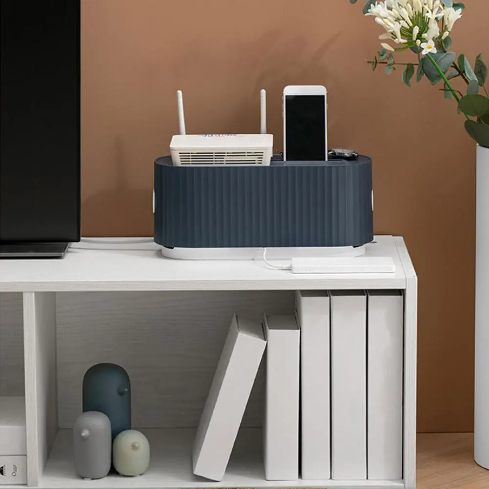 

Large Capacity Cable Storage Box Household Socket Case Ventilated Power Line Organizer Usb Hub Ac Adapter Home Office