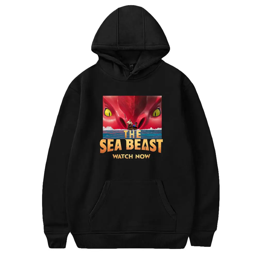 The Sea Beast Hoodie Unisex Long Sleeve Men Women Hooded Sweatshirt Harajuku Streetwear American Anime Clothes