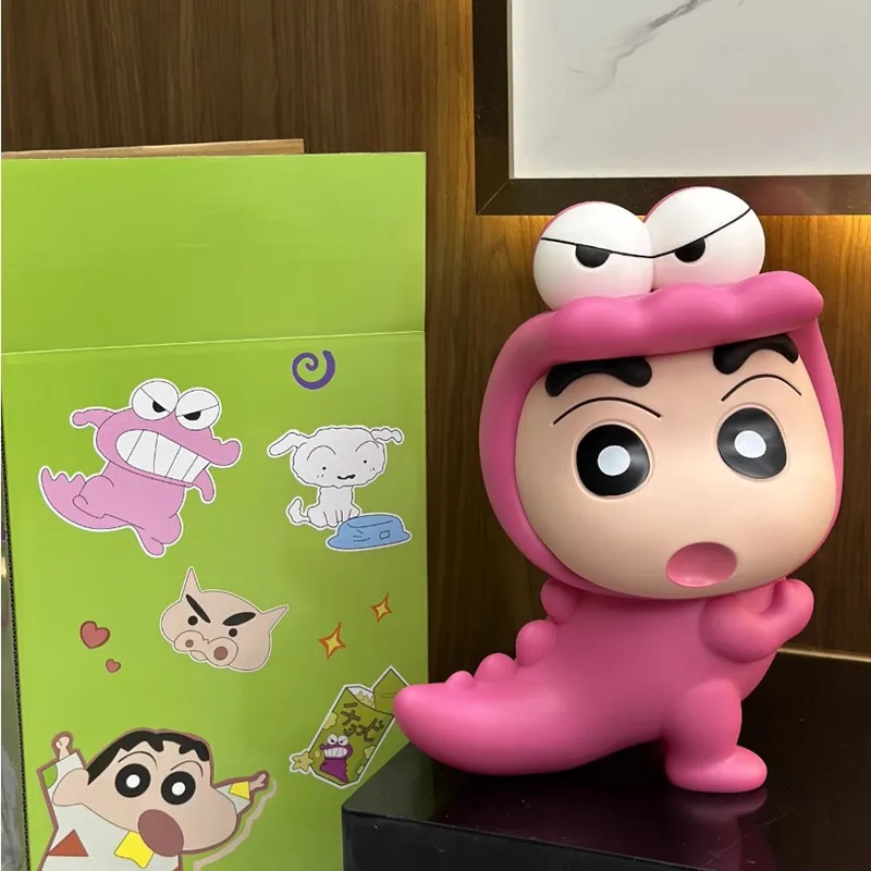 Crayon shin-chan anime kawaii figura waniyama sancosplay shinchan figuras grande ornamento de vinil brinquedo crianças presente figuras modelo pvc