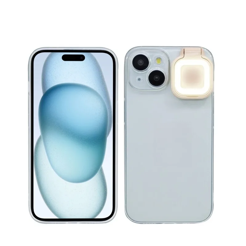 

All-inclusive transparent filling light mobile phone case, beauty light soft case
