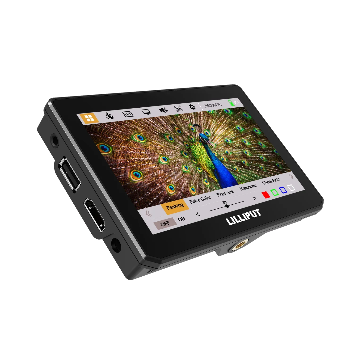 

2025 5 Inch Touch Screen Camera Monitor HDMI 2.0 Field Monitor Support 4K 60 Hz For DSLR Production Monitor