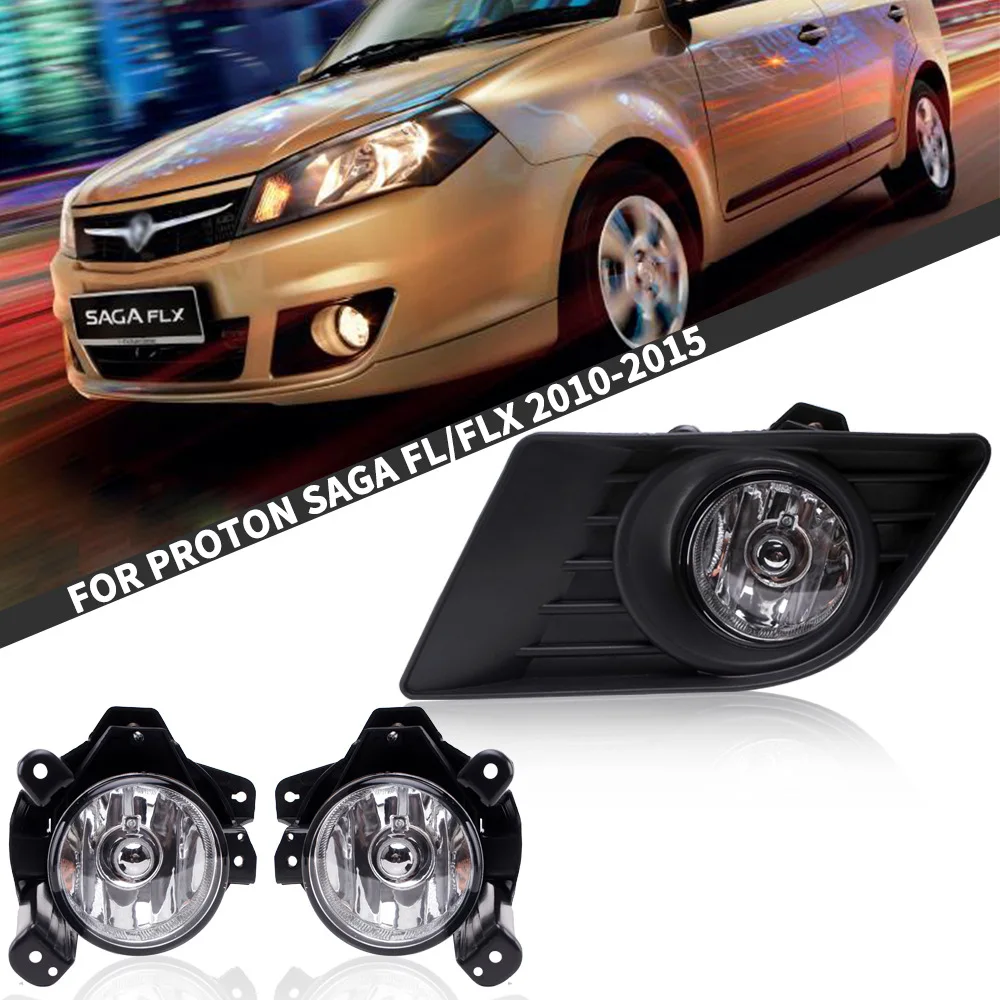 car bumper headlight for Proton Saga FL FLX fog light 2011~2015 car accessories halogen Headlamp Proton Saga FL FLx fog lamp