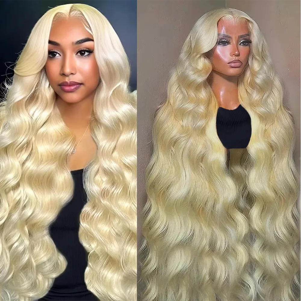 613 Body Wave Hd Kant Frontale Pruik 13x4 13x6 100% Menselijk Haar Pruiken 36 Inch Transparant Kant Honingblonde Pruiken Voor Vrouwen 200% Dichtheid