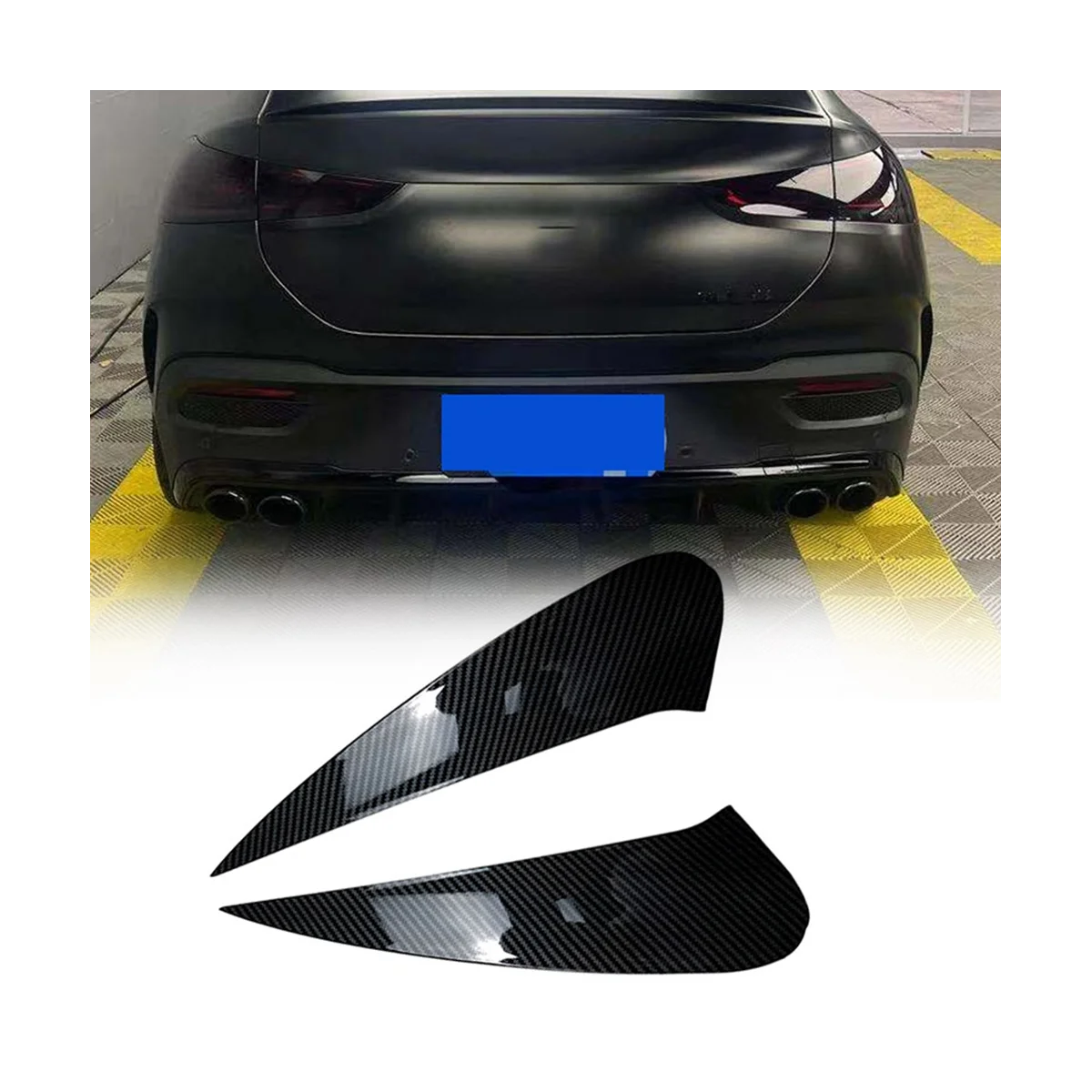 Auto Hecks toß stange Splitter Spoiler Canard Entlüftung verkleidung Dekor für Mercedes Benz Amg Gle Coupé C167 Gle350 2020 (a)