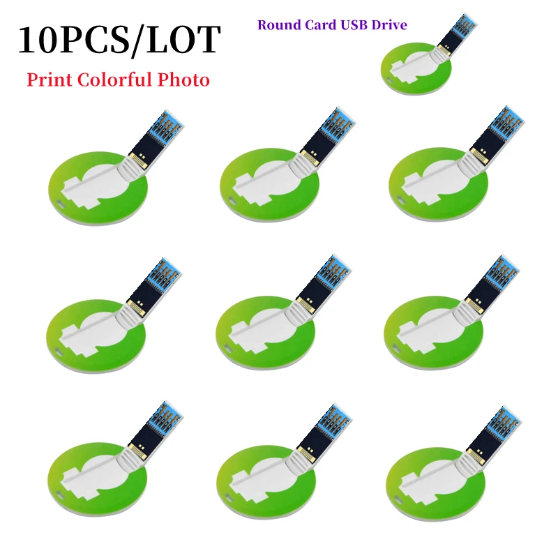 

10PCS/LOT Customized Round coin Card Flip Pendrive Usb 3.0 Flash memory stick pen thumb Drive for promotion gift giveaways