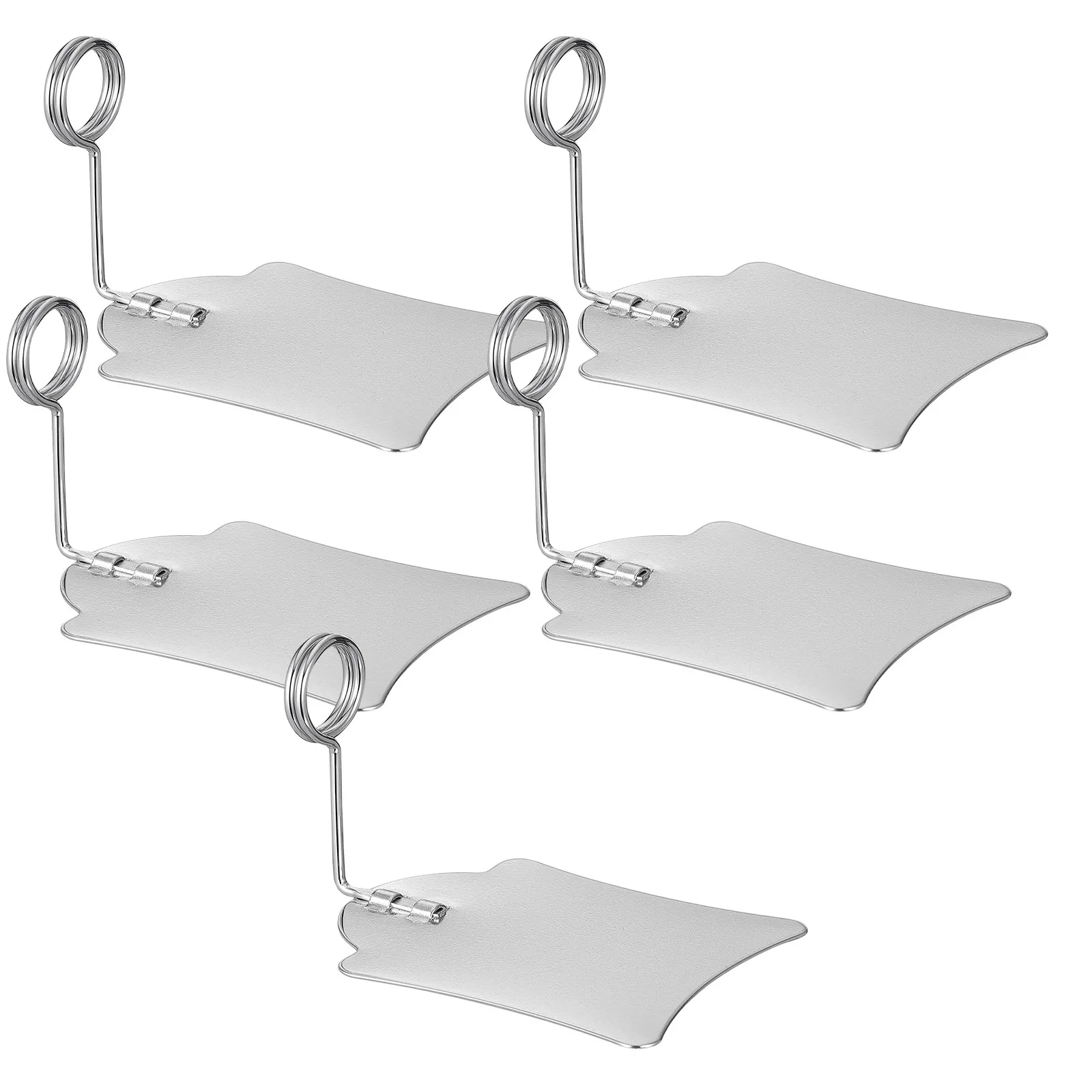 

Набор из 5 металлических держателей ценников для торговых центров, аптек, супермаркетов, для демонстрации этикеток и рекламы