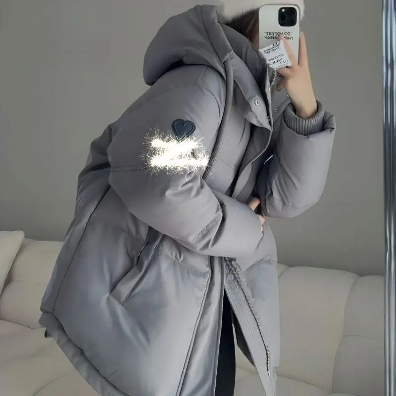 2023 Winter Dikke Parka Vrouwen Dons Katoenen Jas Puffer Jack Warme Jas Oversized Lange Mouw Bovenkleding Merk Koreaanse Jassen