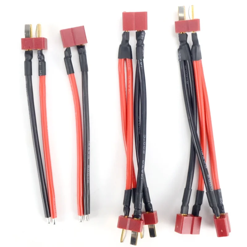 T Plug Harness Parallel Battery Connector Cable Dual Extension Y Splitter Silicone Wire For Rc DIY Quadcopte Fixed Wing Model
