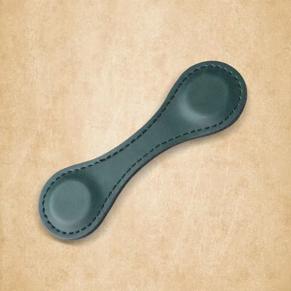 Portable Magnetic Leather Bookmark Useful Exquisite Handmade Leather Bookmark Double-sided Magnetic Clip Notebook Accessory