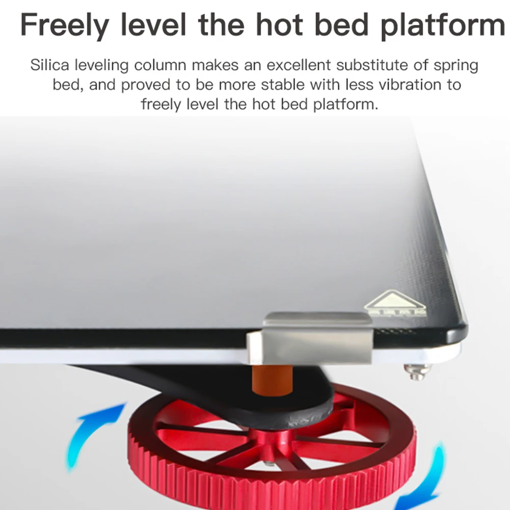 

4 шт. силиконовые выравнивающие колонны с горячей кроватью для Ender-3 3S 3 Pro 3 V2 CR-10 10S 10 V2