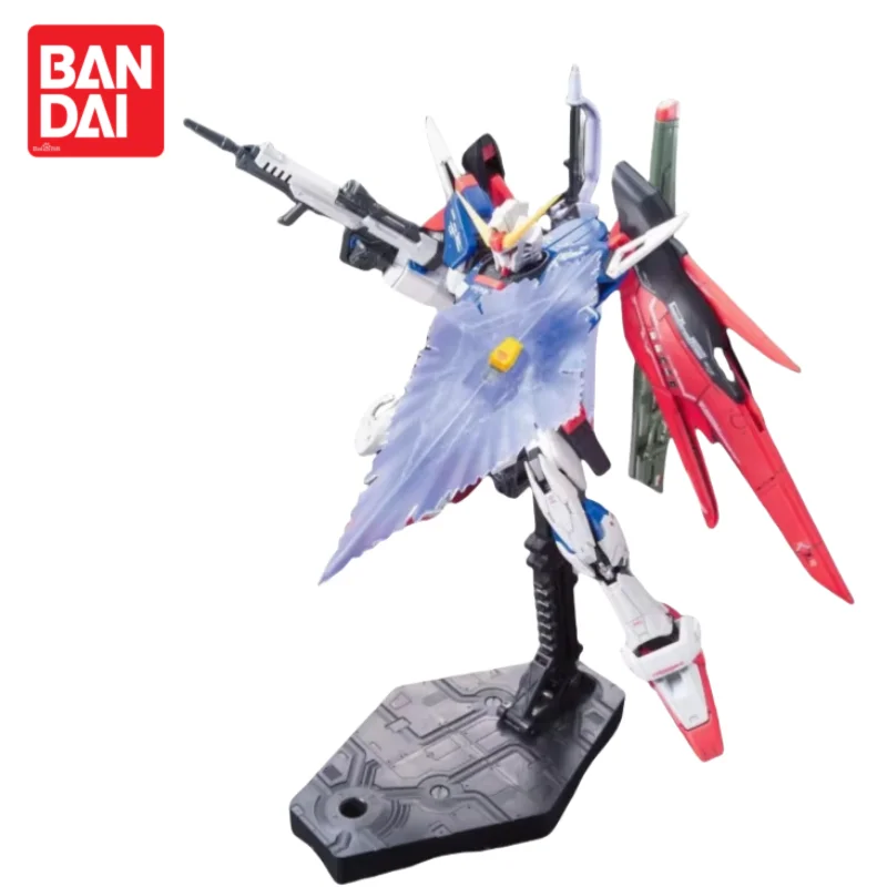 

In Stock Original Bandai Original Rg 11 1/144 Gundam Seed Destino Zgmf-X42S Destino Montagem Modelo Mecha Guerreiro Estatueta