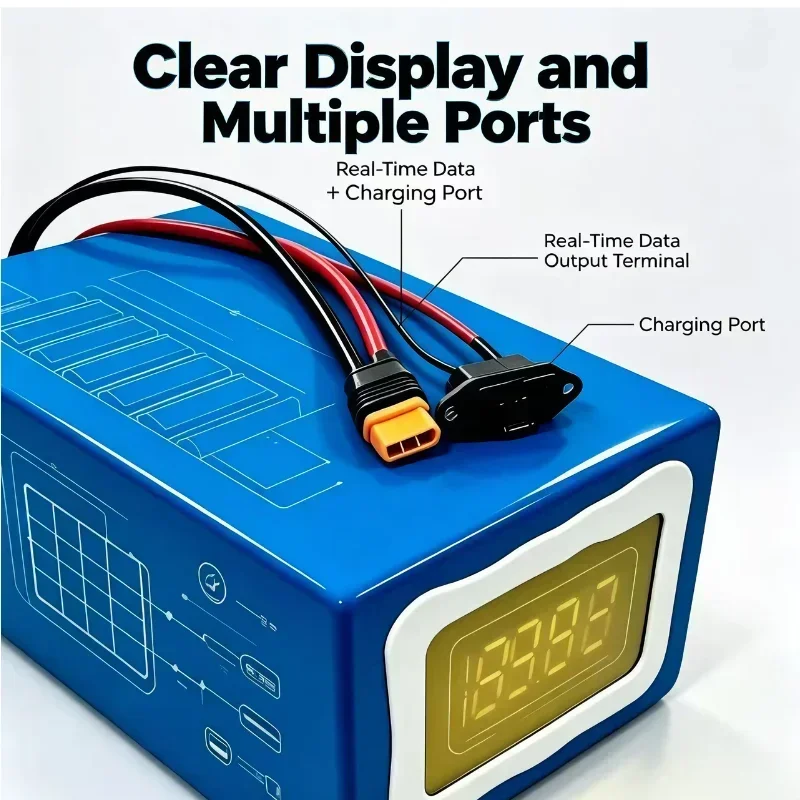 24V LiFePO4 Rechargeable Storage Pack 100Ah-350Ah Integrated BMS Deep Cycle Power Supply For Off-Grid Solar E-Tricycle RV Marine