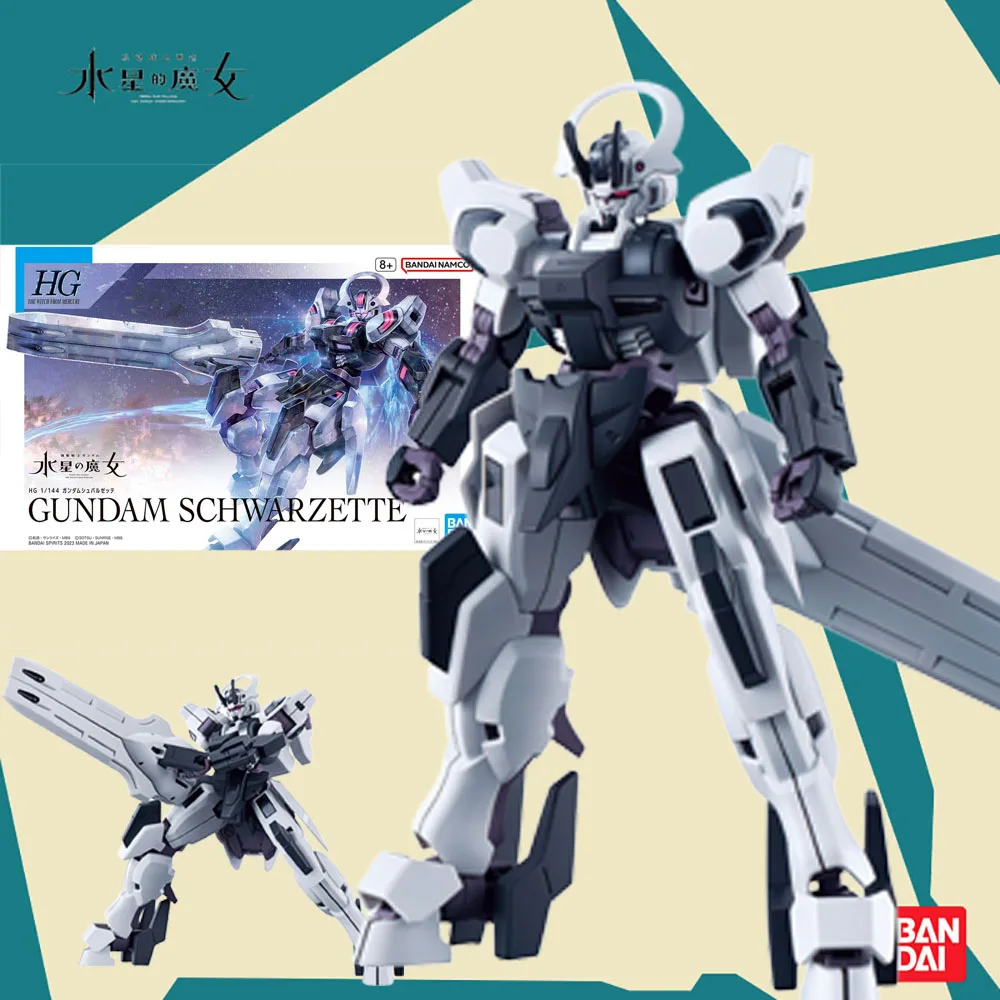 

Bandai original HG 1/144 GUNDAM SCHWARZETTE THE WITCH FROM MERCURY Anime Action Figure Assembly Model Toys Boys Girls Kids Gift