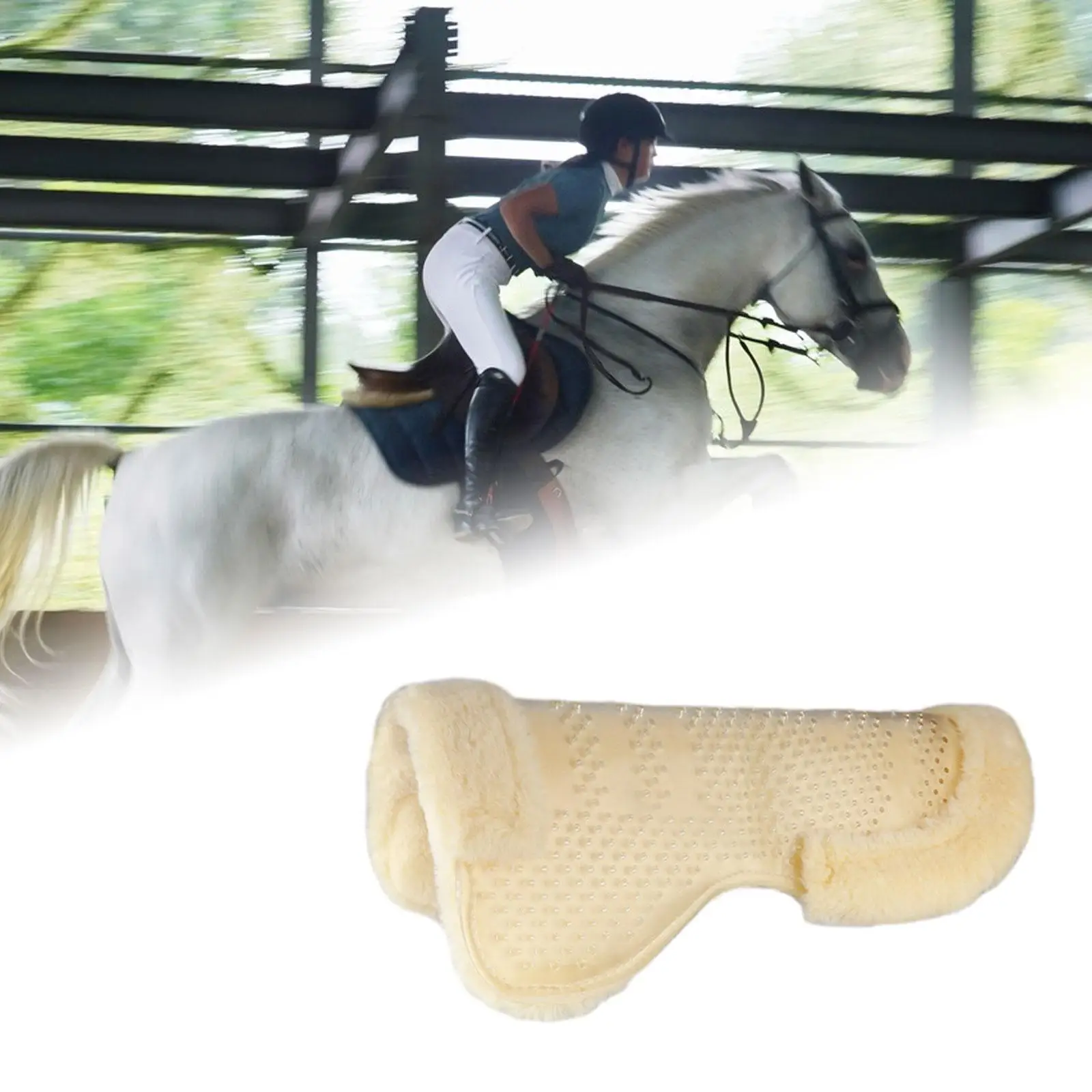 Cuscino per sella per cavallo Accessori per equitazione Attrezzatura per equitazione equestre morbida e leggera Cuscino per sedile da equitazione spesso portatile per lo sport